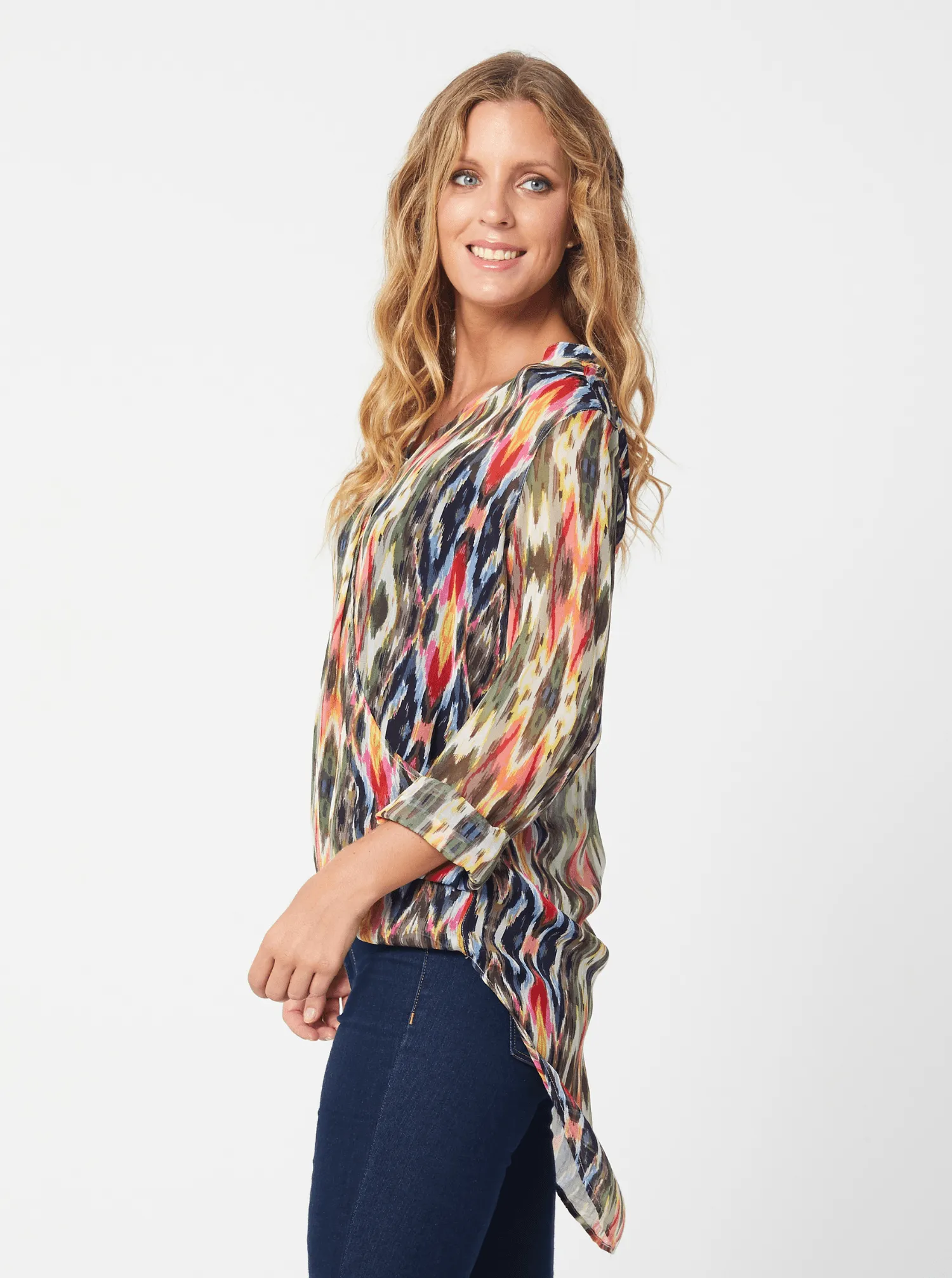 FIONA Top - Scarf Print