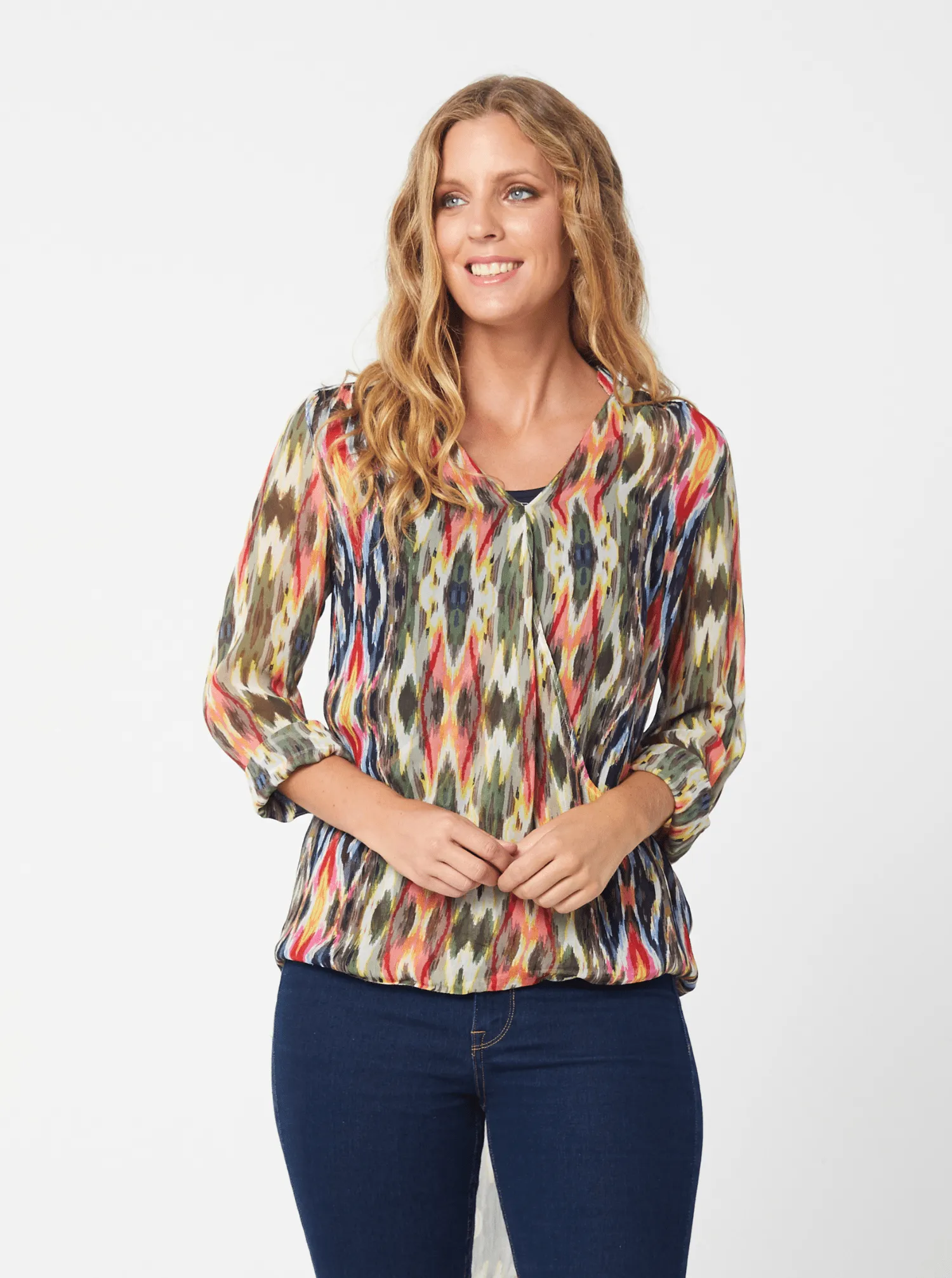 FIONA Top - Scarf Print