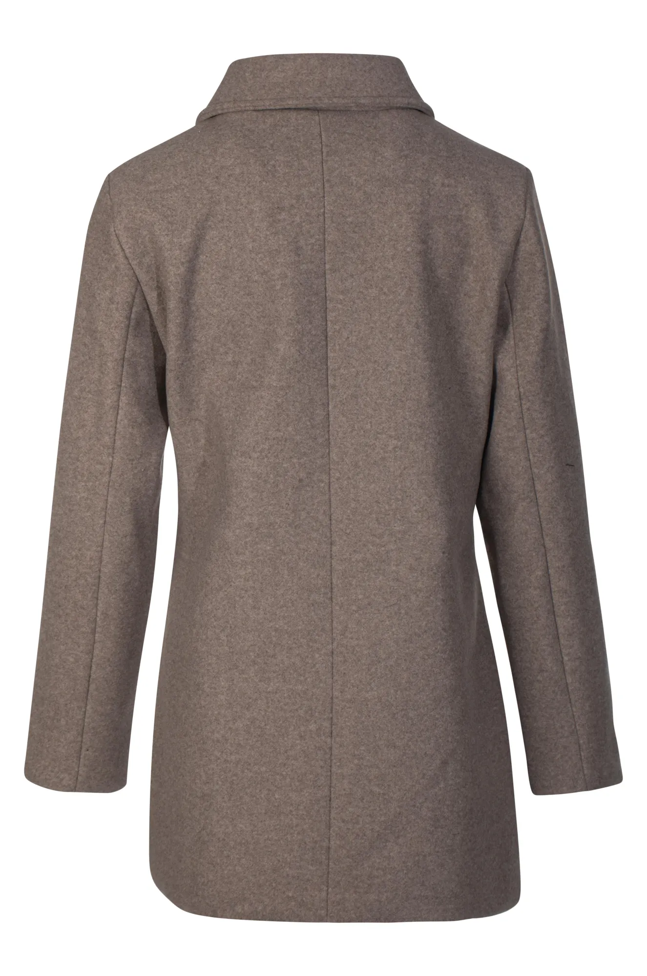 Fully lined Short Coat | Taupe Marle | 8021ZZ