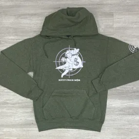 Game Changer- rent free hoodie (olive)