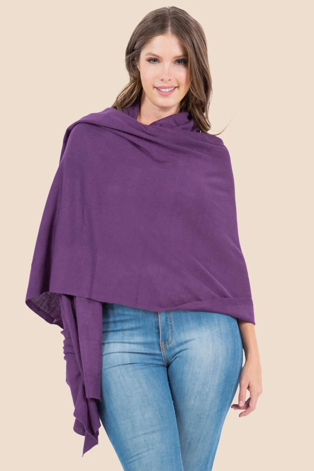 GAO-4249 solid color shawl