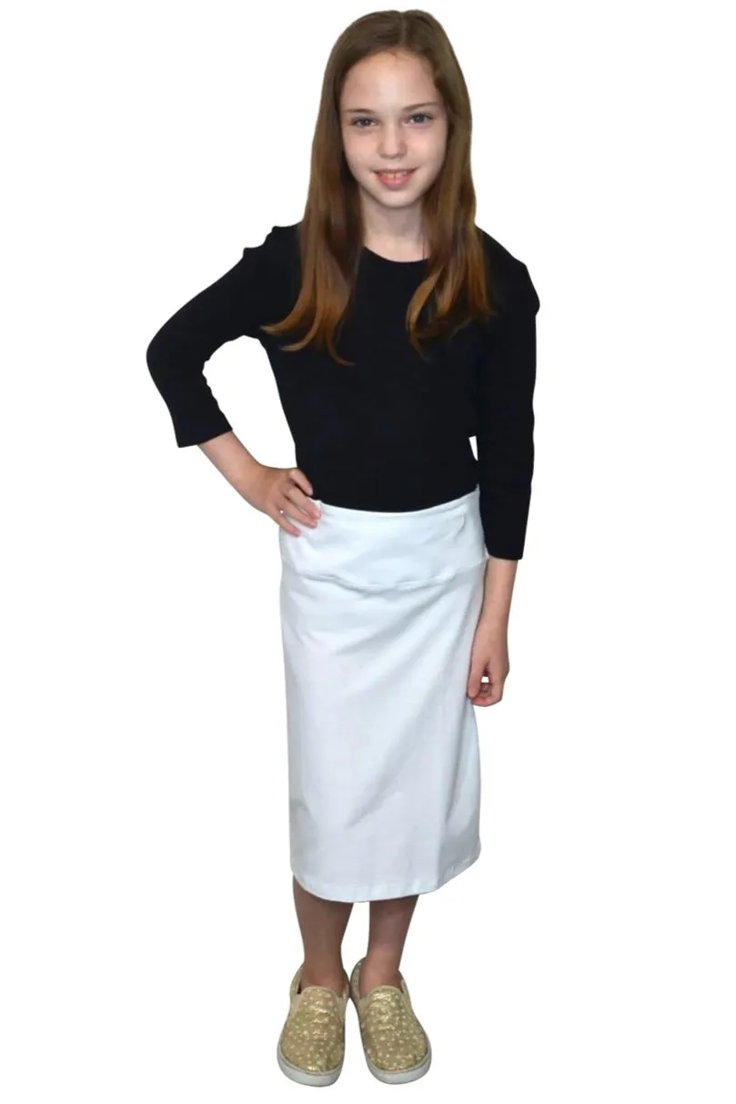 Girls Stretch Pencil Skirt 1434