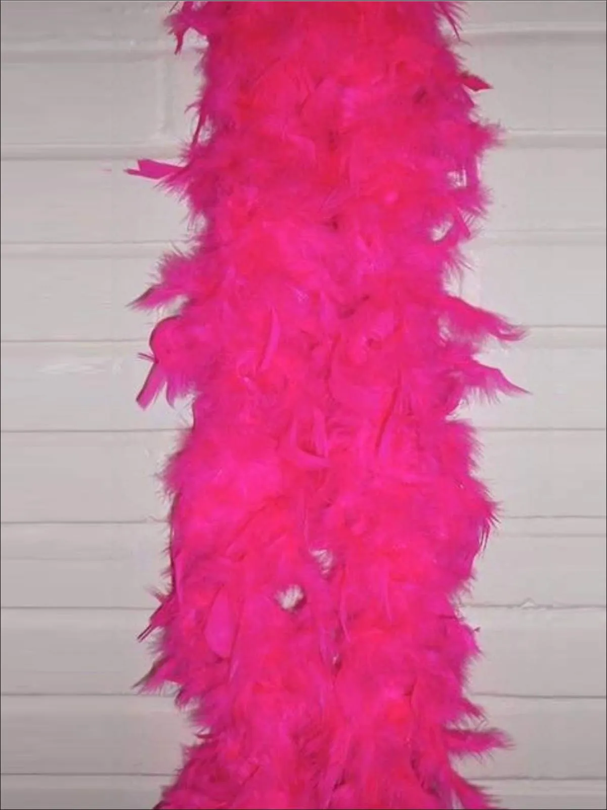 Girls Vintage Style Feather Boa Shawl