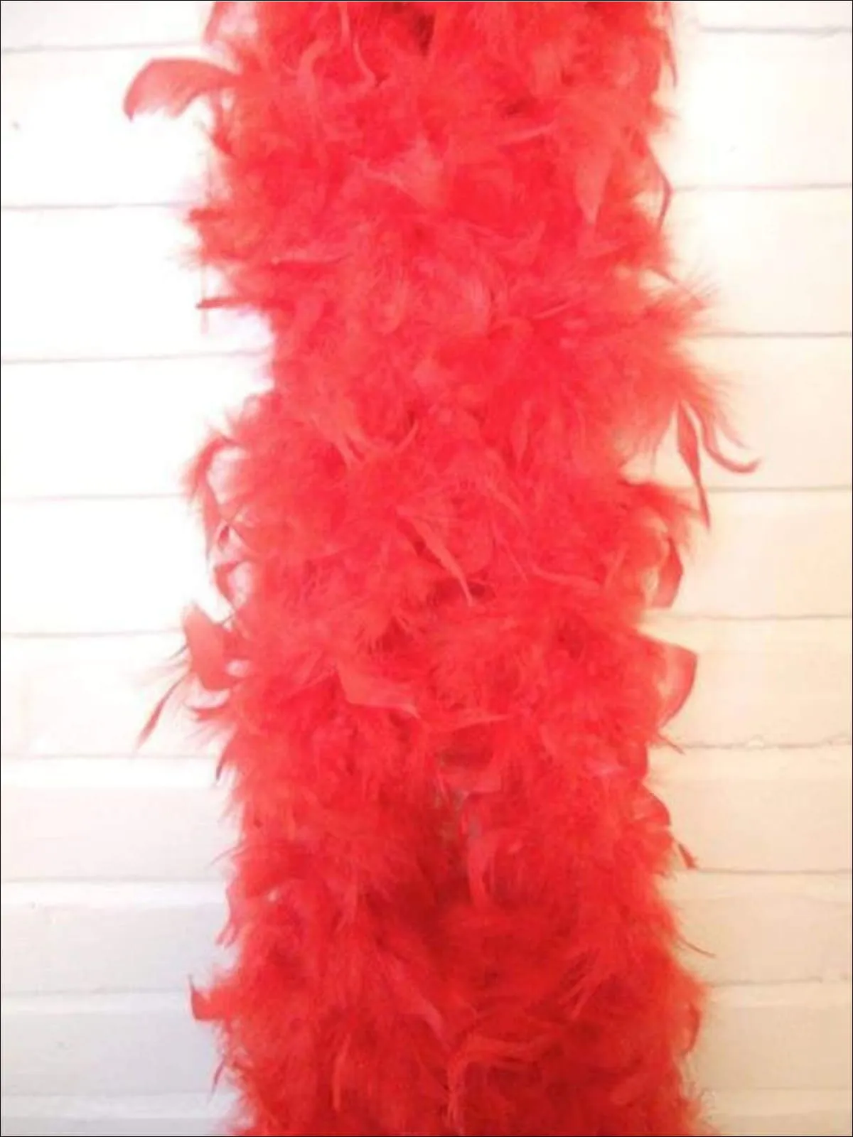 Girls Vintage Style Feather Boa Shawl