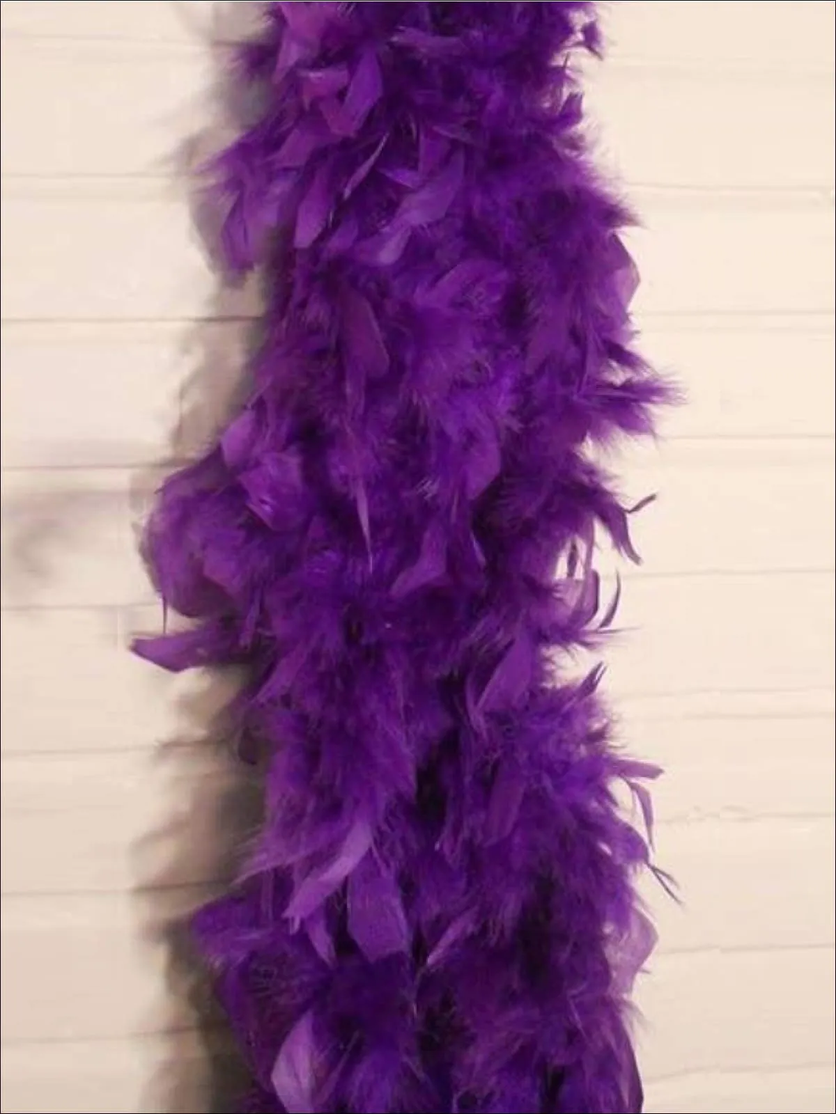 Girls Vintage Style Feather Boa Shawl