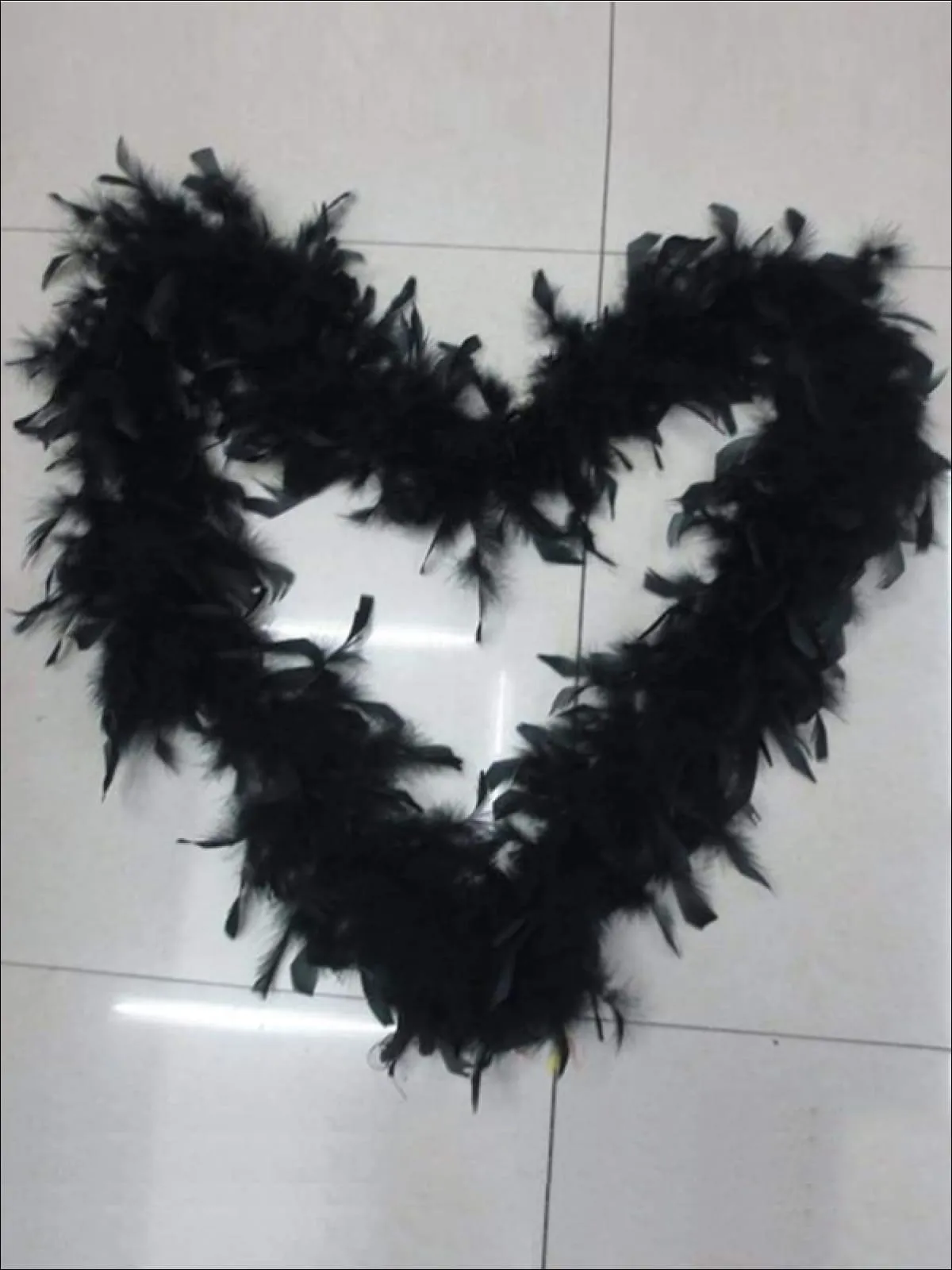 Girls Vintage Style Feather Boa Shawl