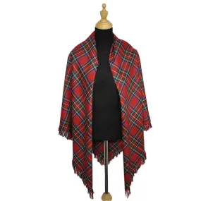 Gordon Red Ancient Light Weight Tartan Shawl