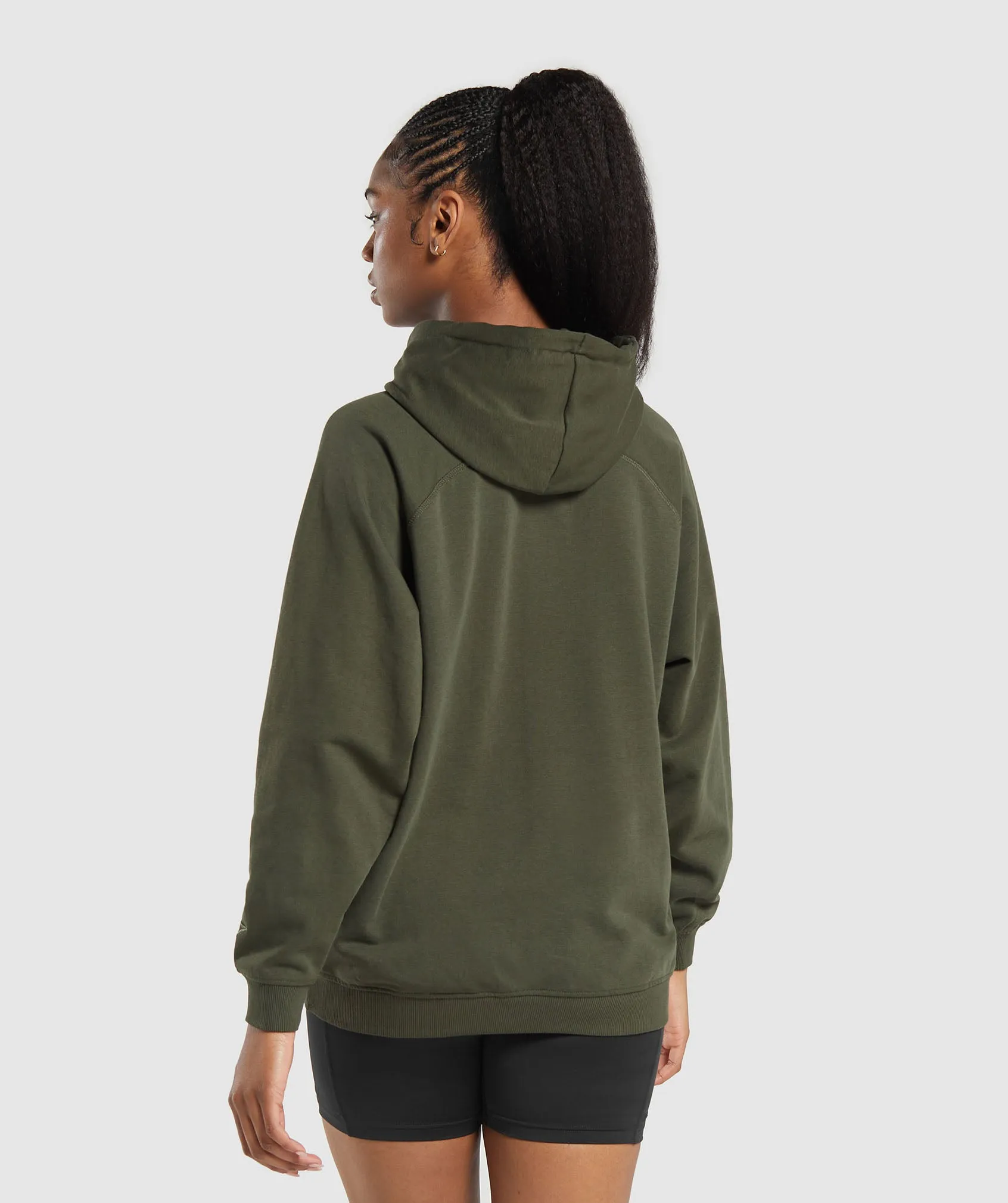 Gymshark Block Oversized Hoodie - Winter Olive