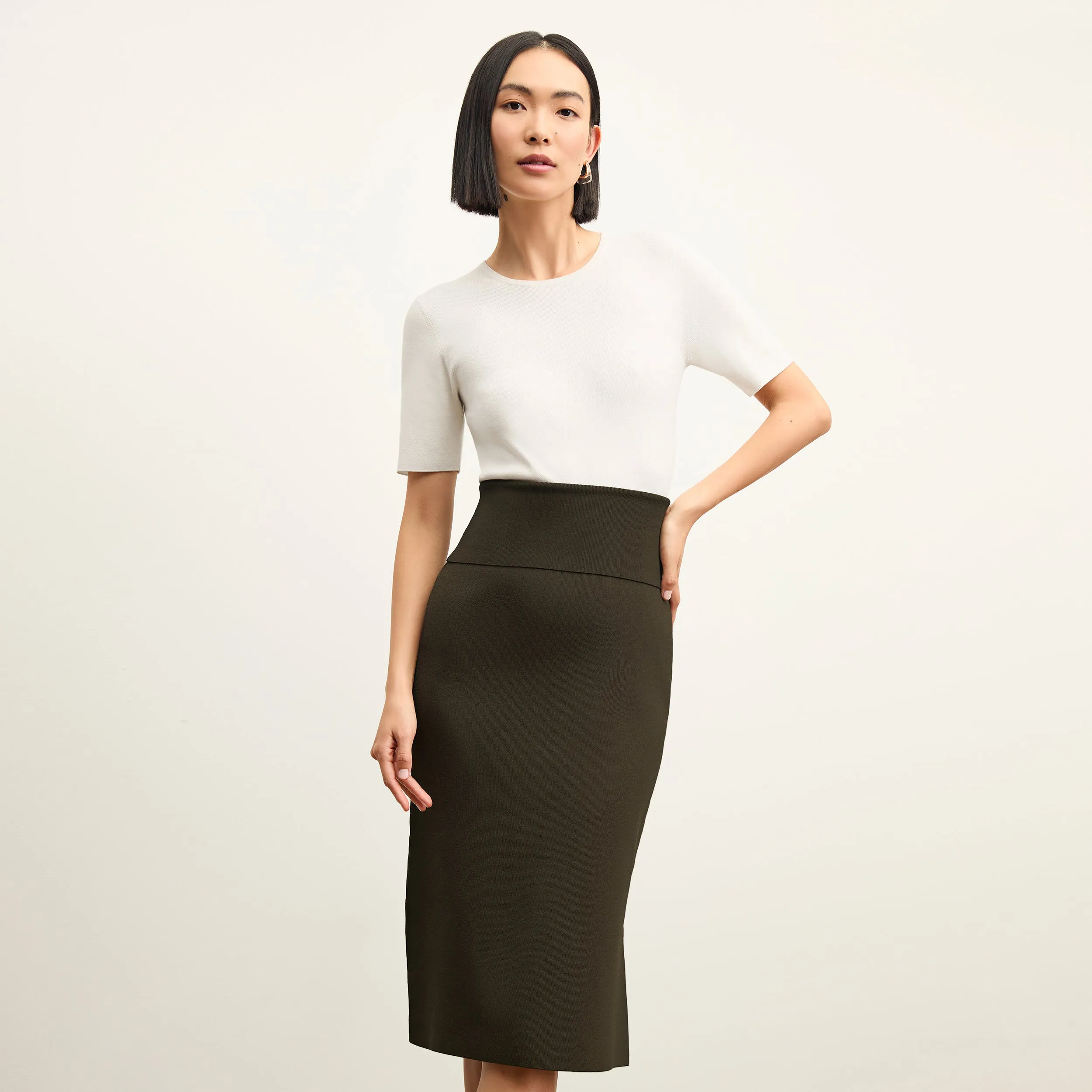 Harlem Skirt - Jardigan Knit :: Dark Elm