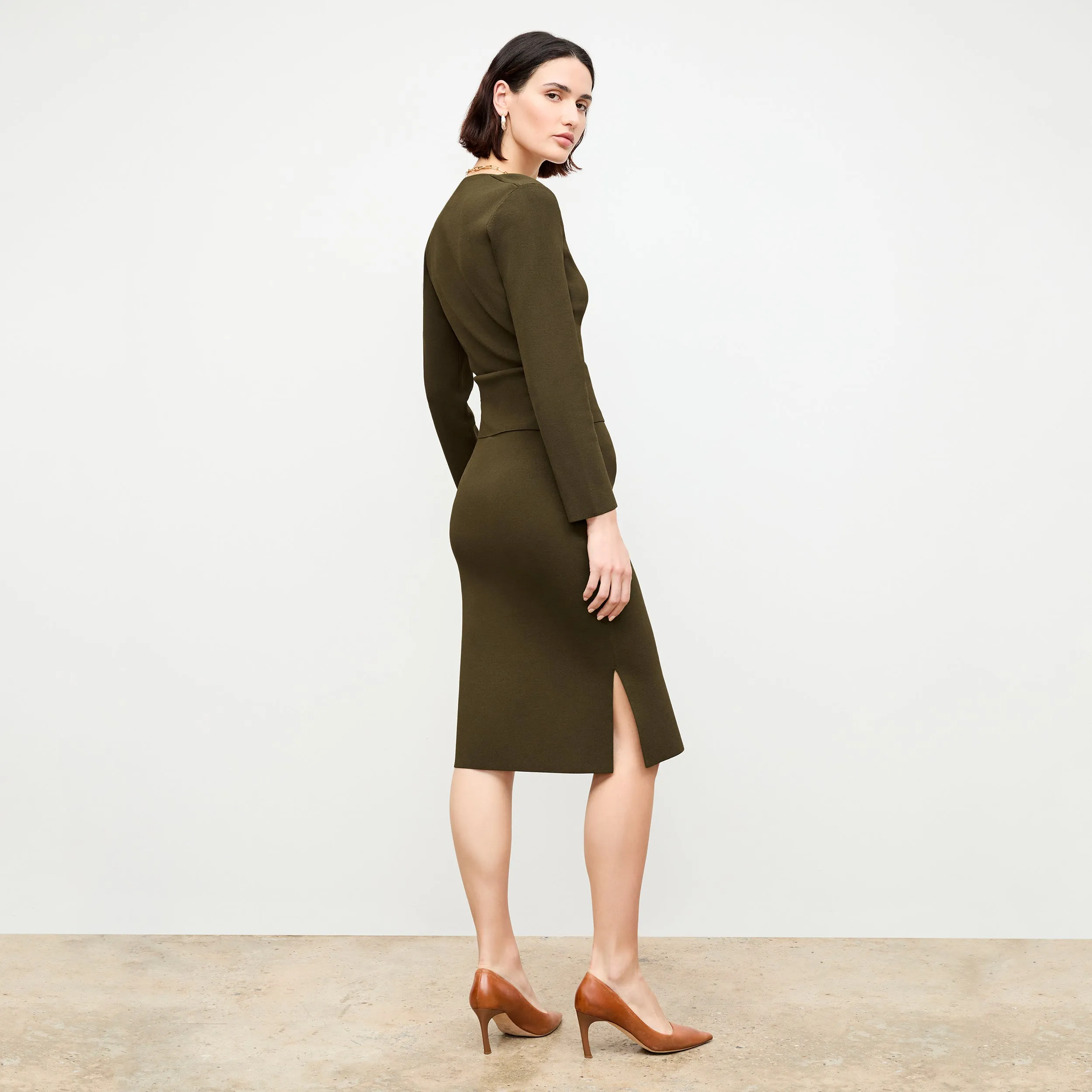 Harlem Skirt - Jardigan Knit :: Dark Elm