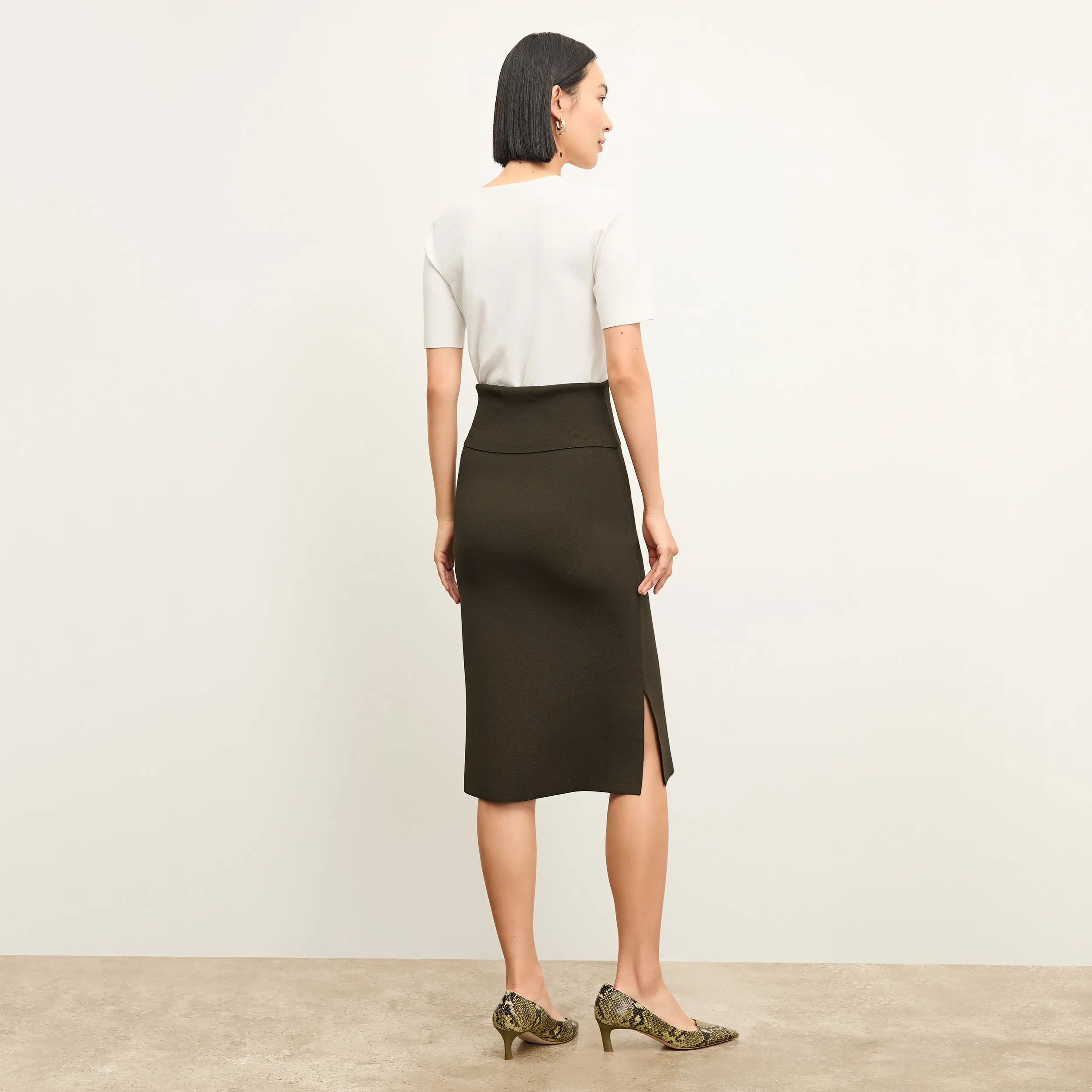 Harlem Skirt - Jardigan Knit :: Dark Elm