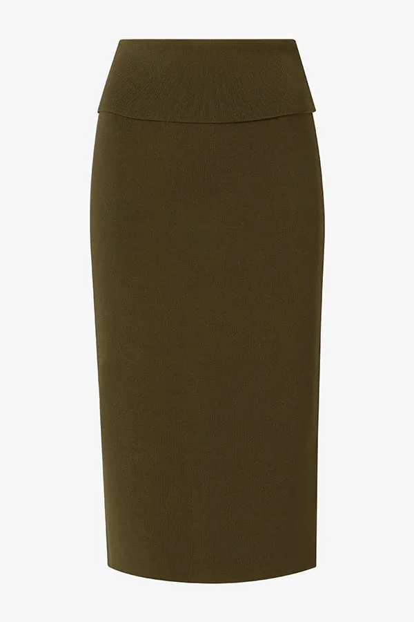 Harlem Skirt - Jardigan Knit :: Dark Elm