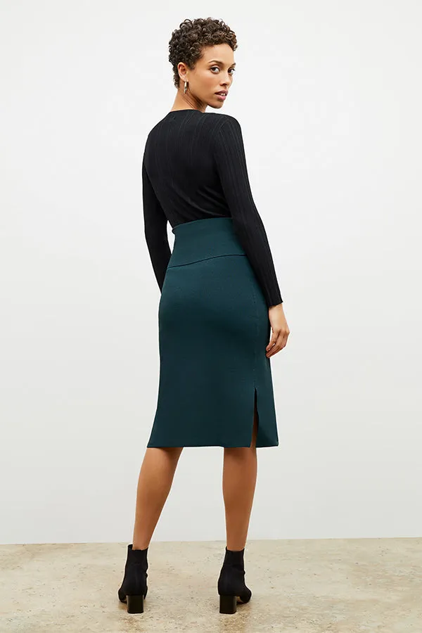 Harlem Skirt - Jardigan Knit :: Deep Sea