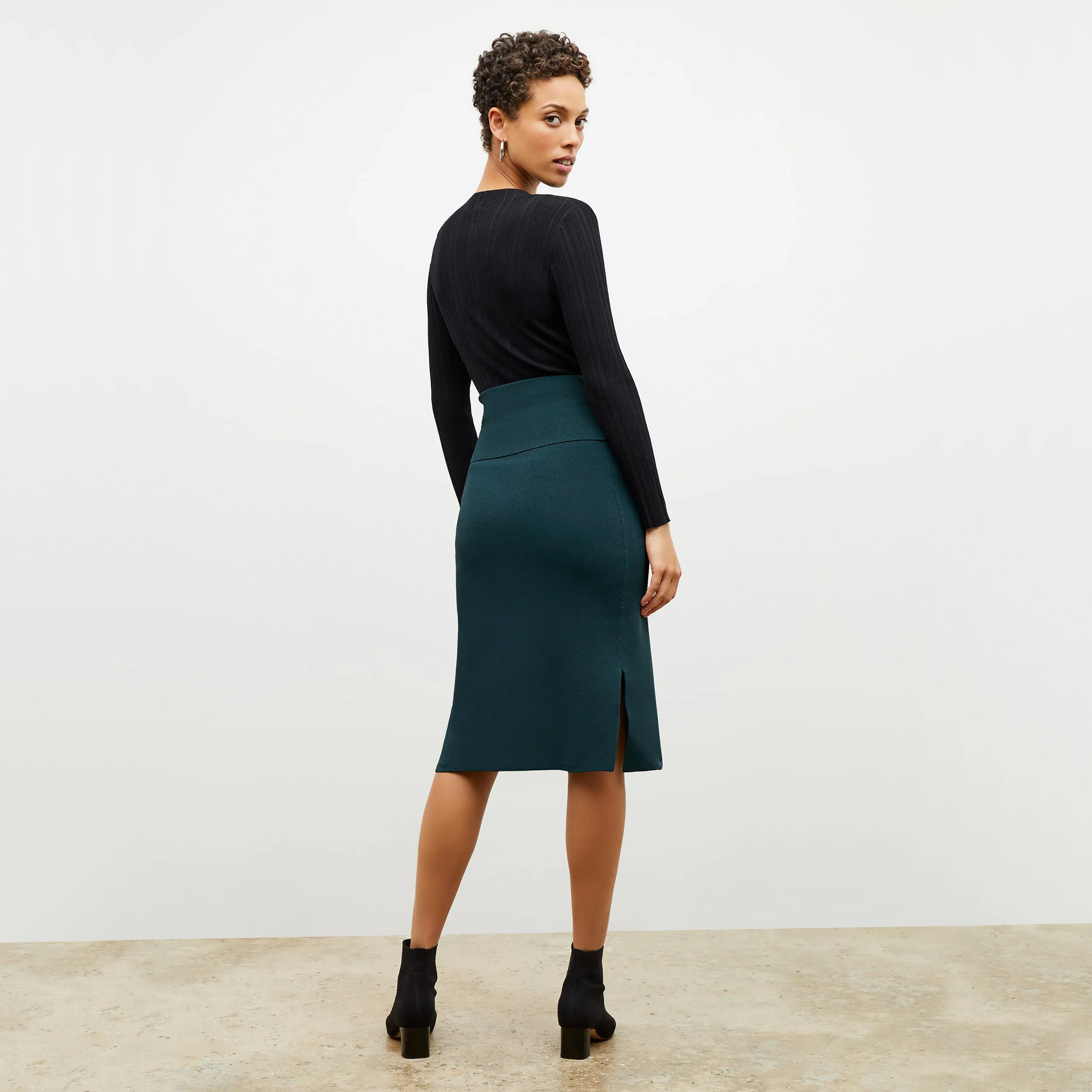 Harlem Skirt - Jardigan Knit :: Deep Sea