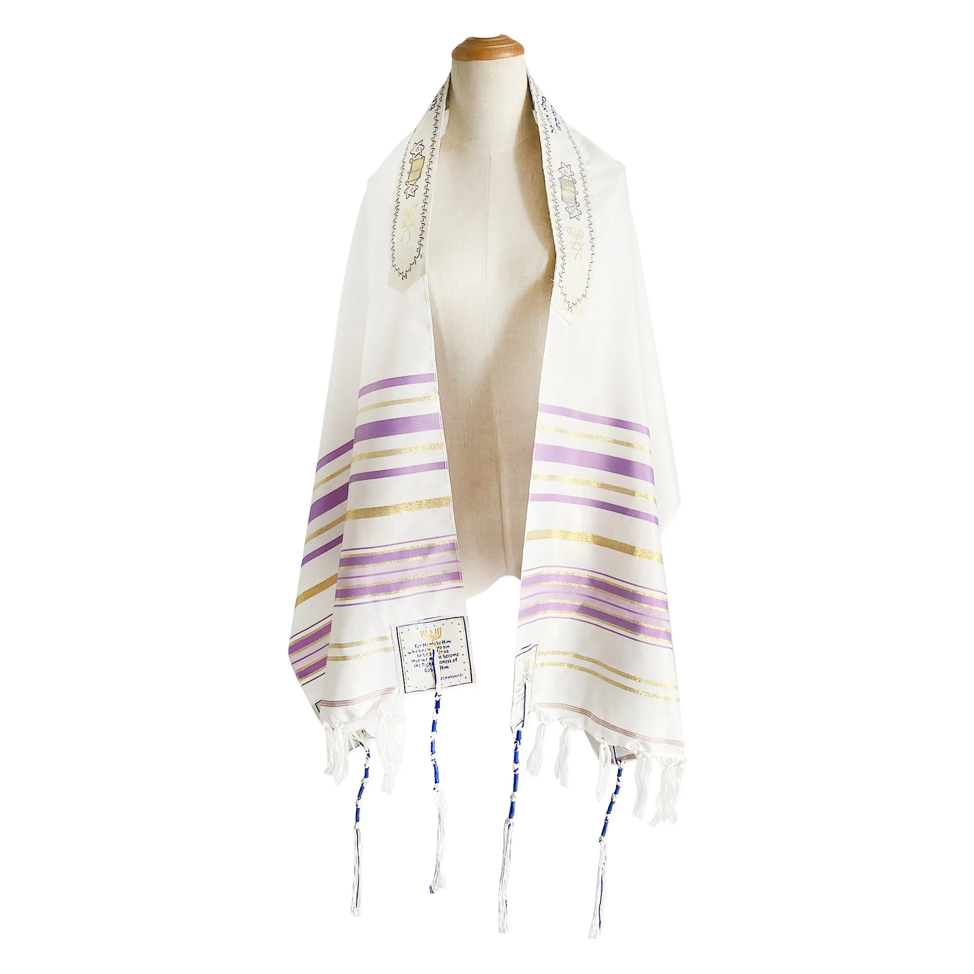 HolyLandMarket Mens Messianic Shawl/Tallit - The Messiah Tallit