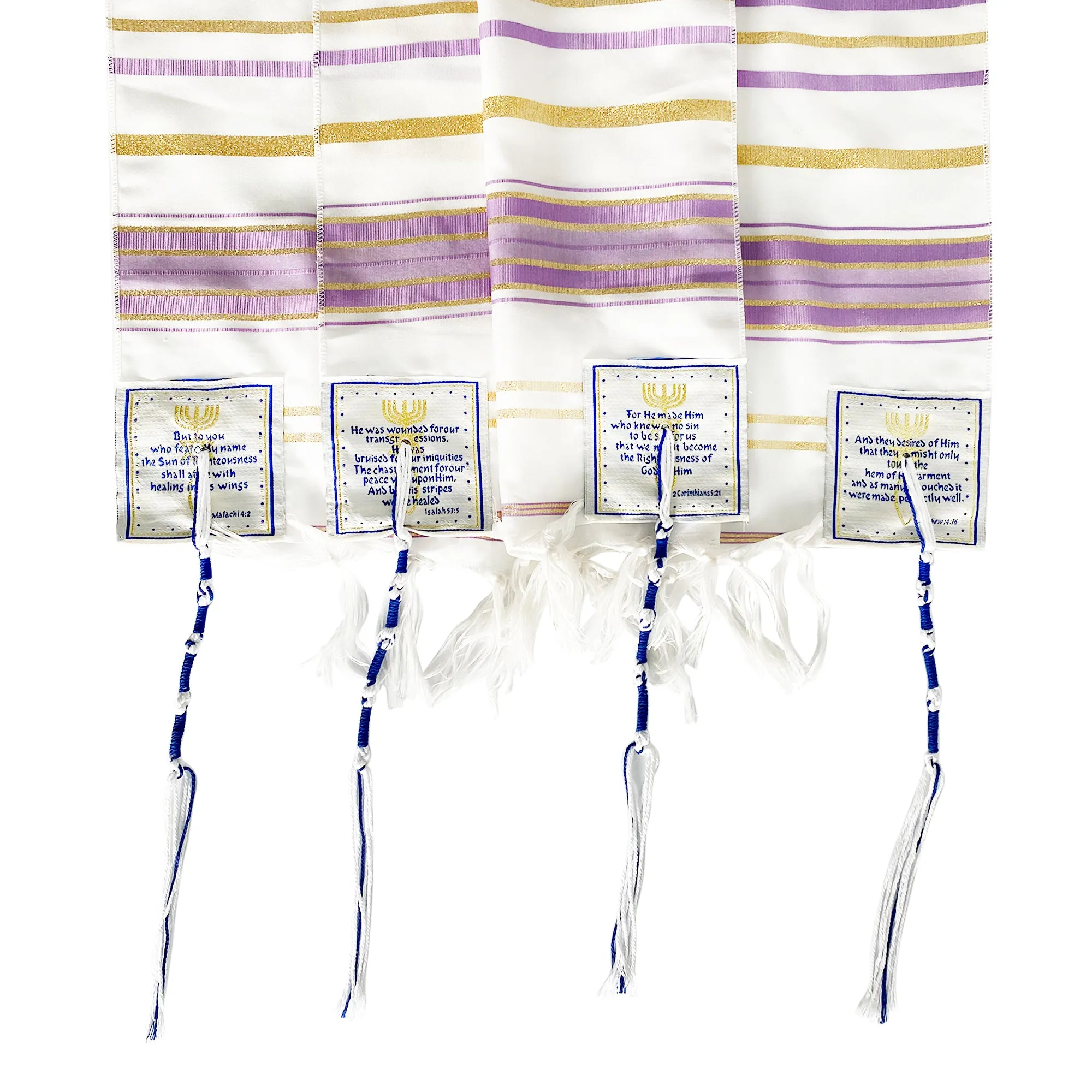 HolyLandMarket Mens Messianic Shawl/Tallit - The Messiah Tallit