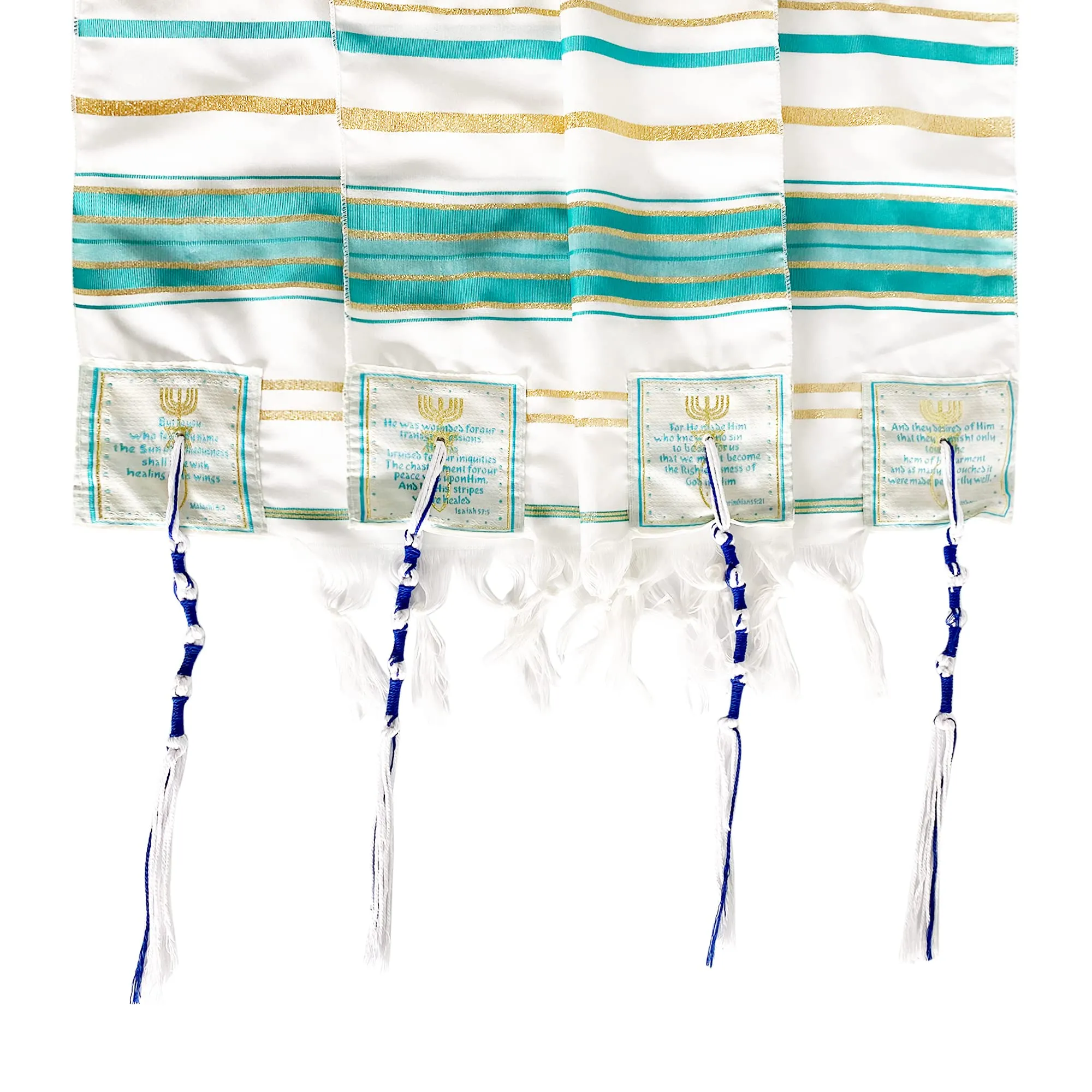 HolyLandMarket Mens Messianic Shawl/Tallit - The Messiah Tallit