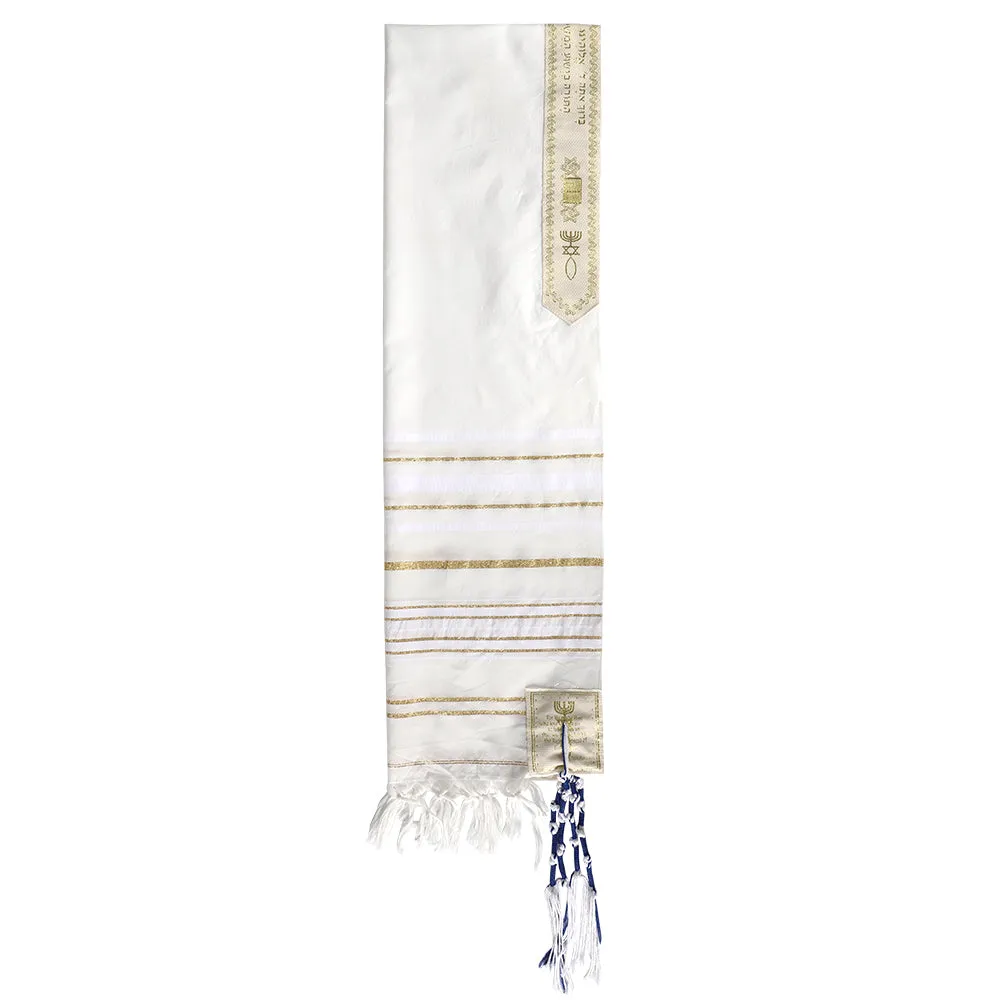 HolyLandMarket Mens Messianic Shawl/Tallit - The Messiah Tallit