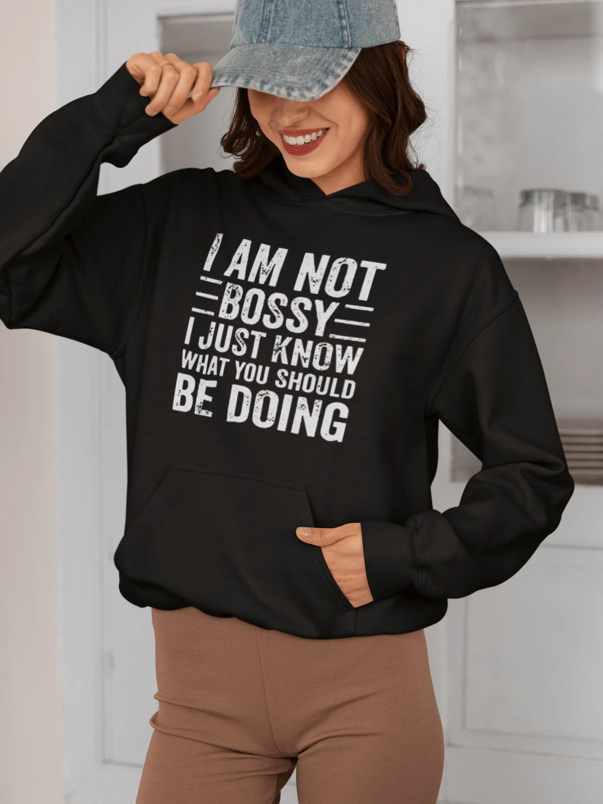 I'm Not Bossy I Just Know What I am Doing Midweight Blended Cotton Pullover