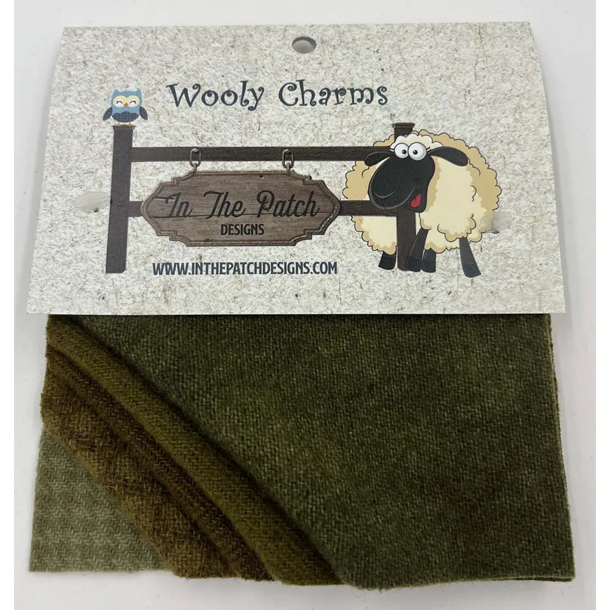 In The Patch Designs Wooly Charms ~ Olive