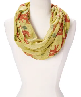 JC011284 Elephant Infinity Scarf