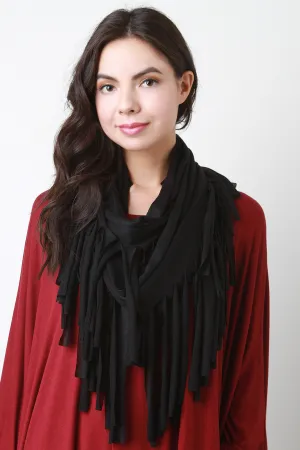 Jersey Fringe Infinity Scarf