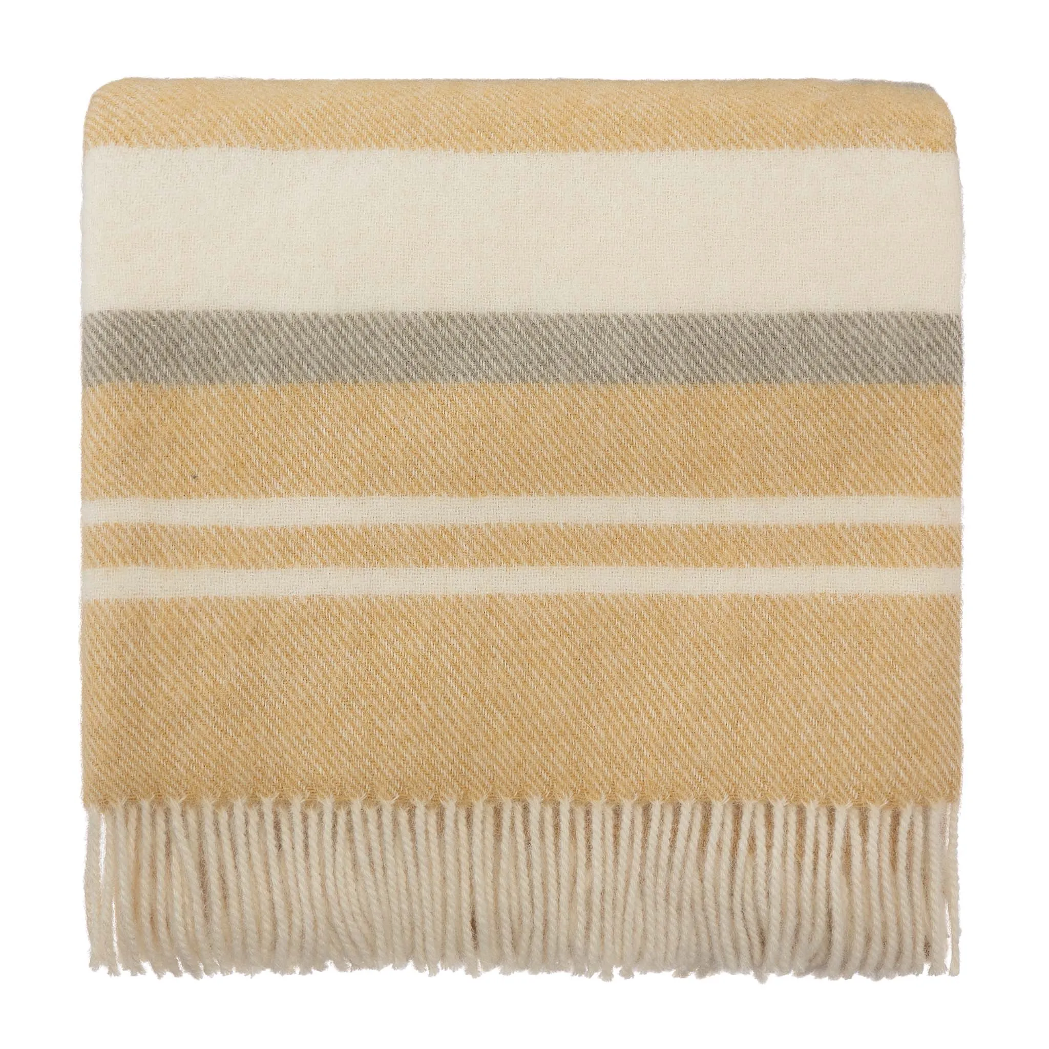 Kampai Blanket [Mustard/Off-white/Olive green]