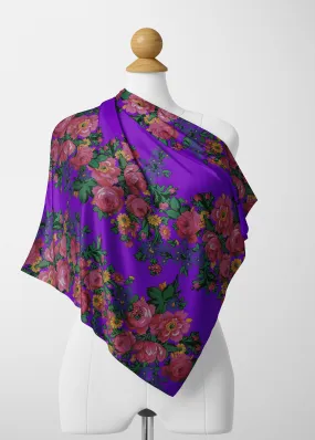 Kokum's Revenge Lilac Satin Shawl