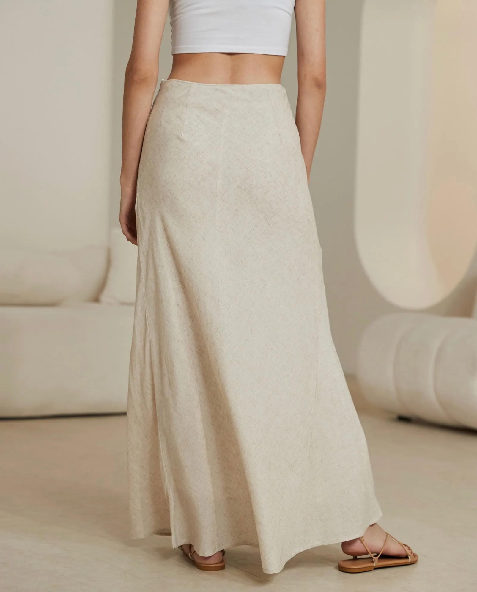 Lamia Linen Skirt