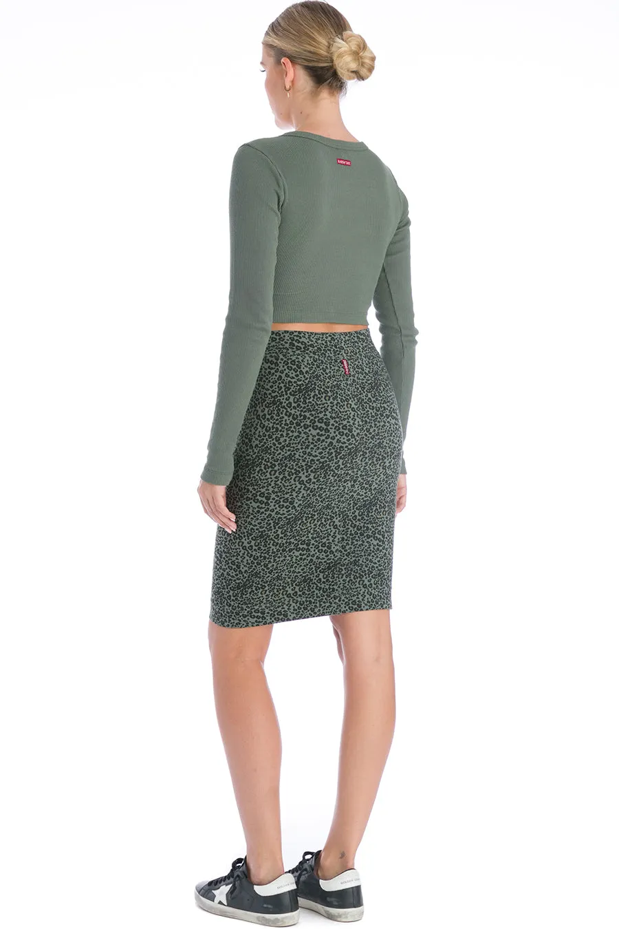 Leopard Pencil Skirt