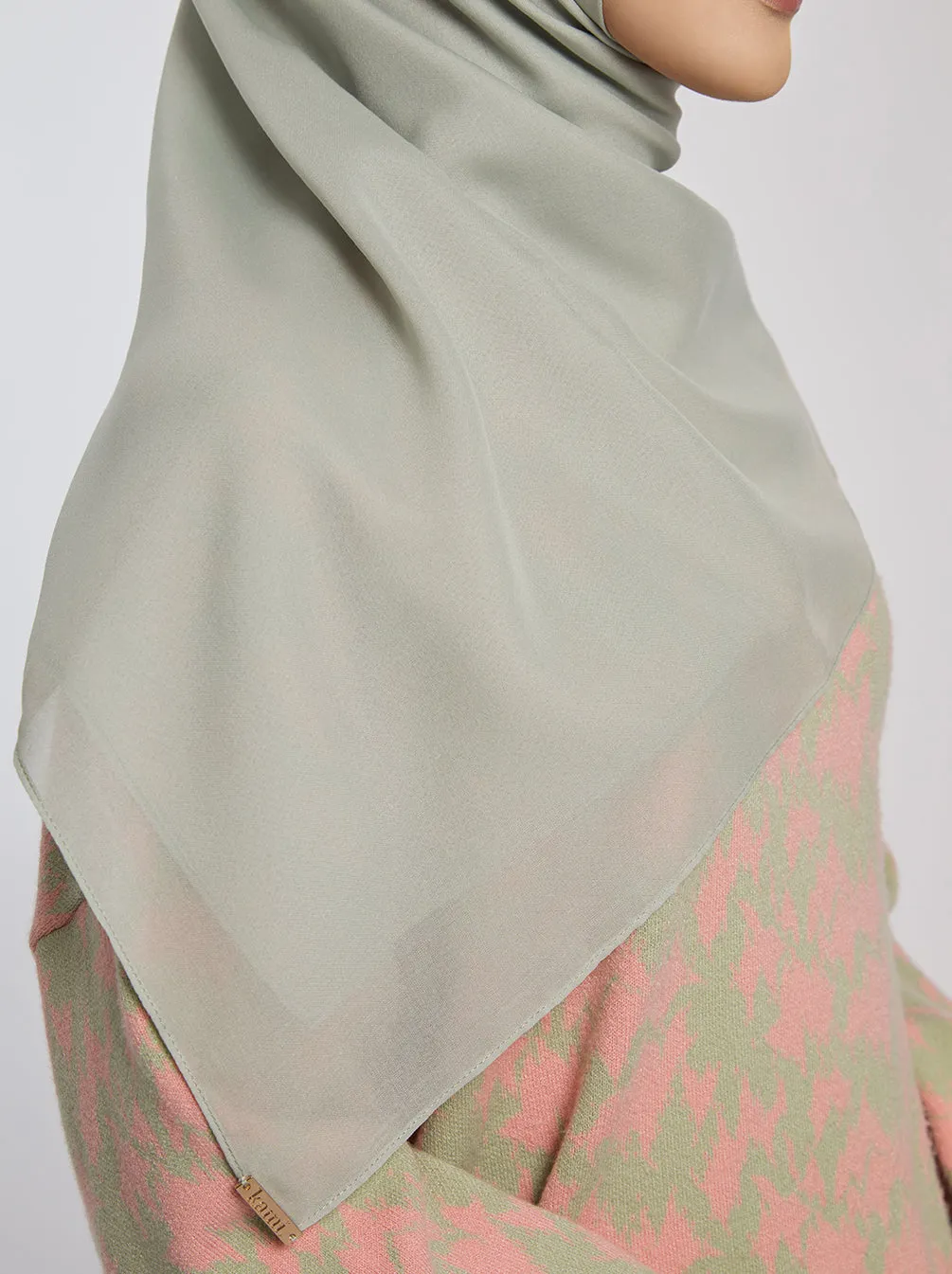 LIGHT VOILE SCARF PLAIN SAGE