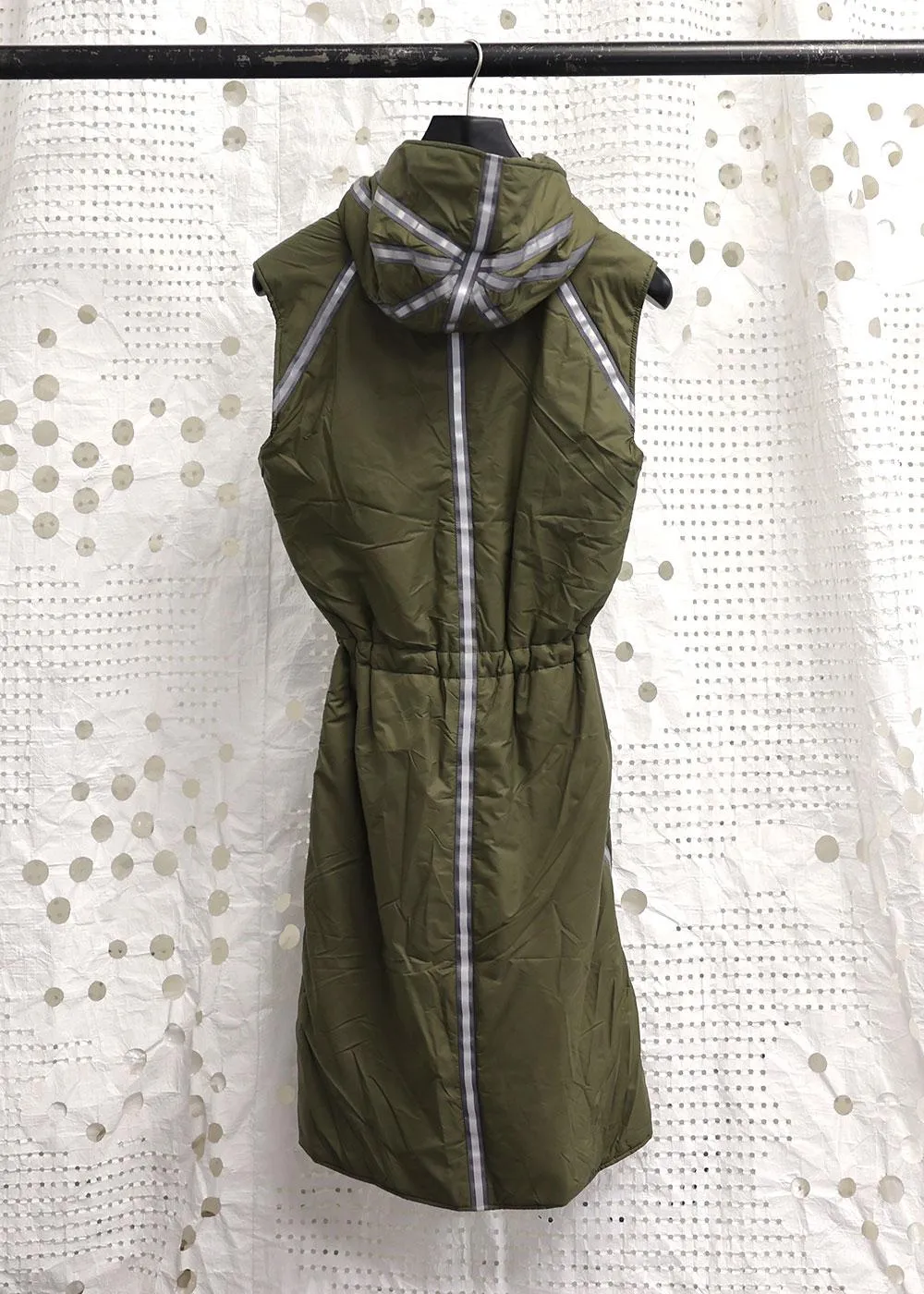 Lightweight Long Gilet Olive