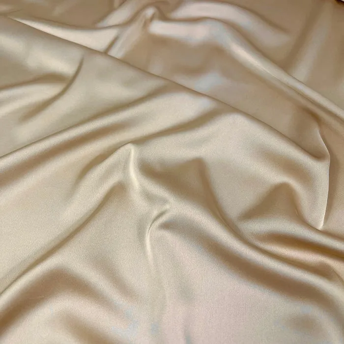 LONG PLAIN LIGHT GOLD SATIN SCARF SHAWL WRAP