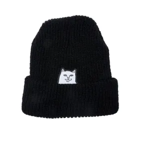 Lord Nermal Ribbed Beanie (Black)