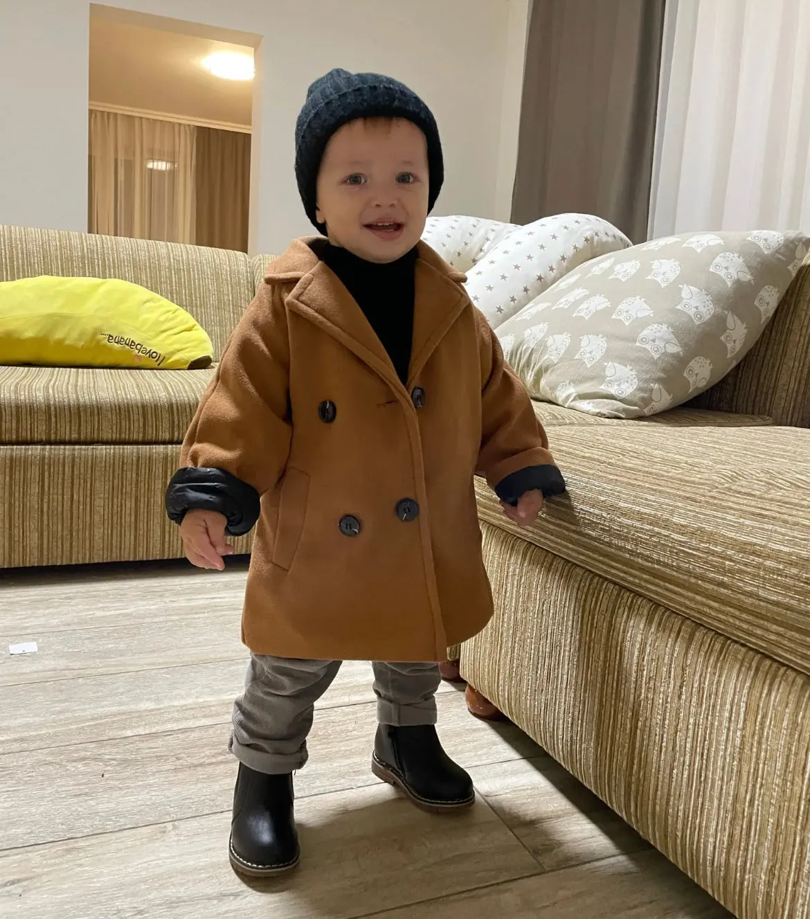 Mateo - Boys Double Breasted Wool Coat