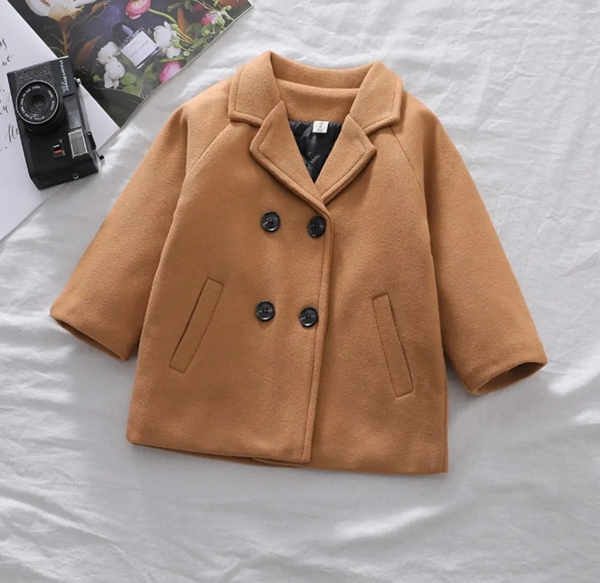 Mateo - Boys Double Breasted Wool Coat