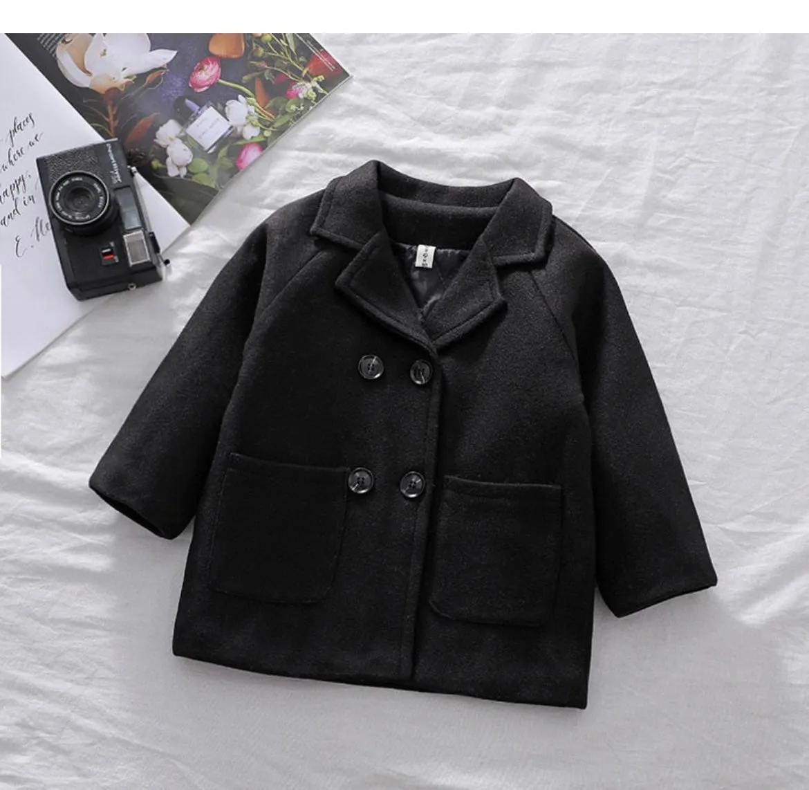 Mateo - Boys Double Breasted Wool Coat