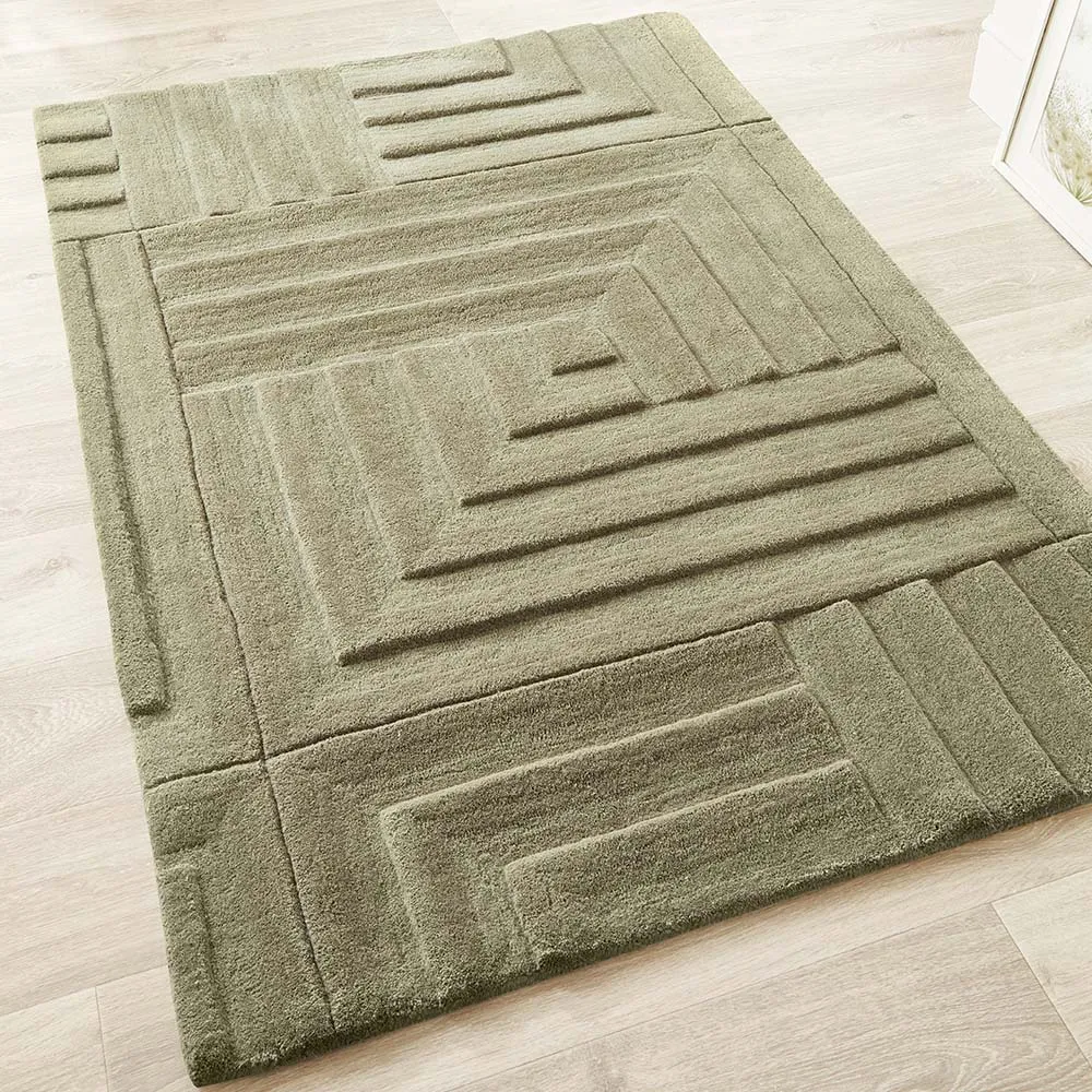 Maze Rug Olive