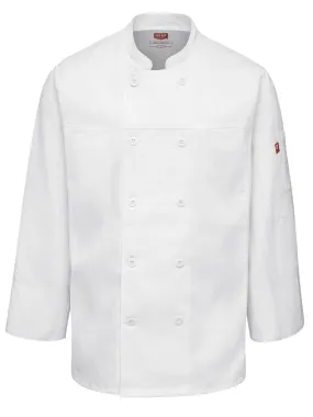 Men's Deluxe Airflow Chef Coat 054M - White