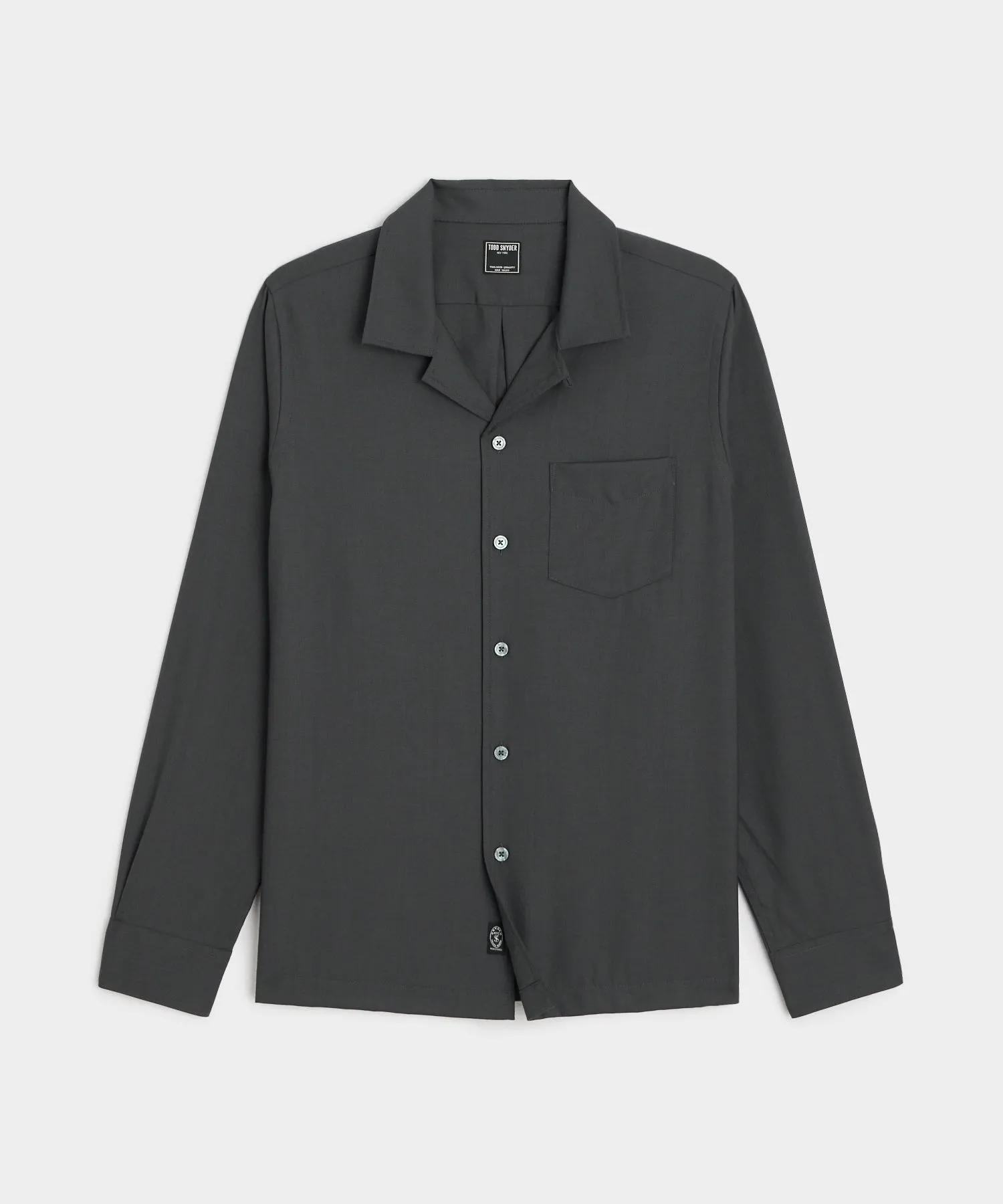 Merino Hollywood Shirt in Charcoal