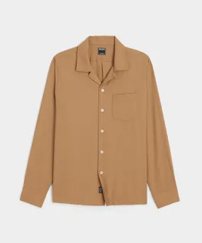 Merino Hollywood Shirt in Khaki