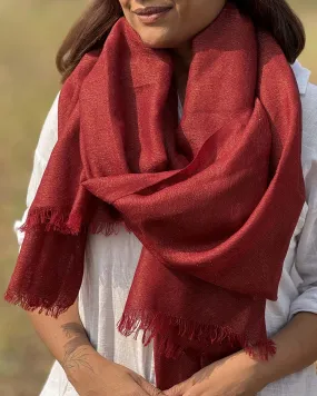 Mulled Magic Pure Wool Zari Shawl