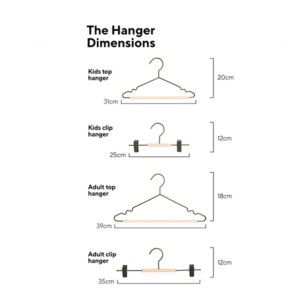 Mustard Made Adult Clip Hangers - Olive