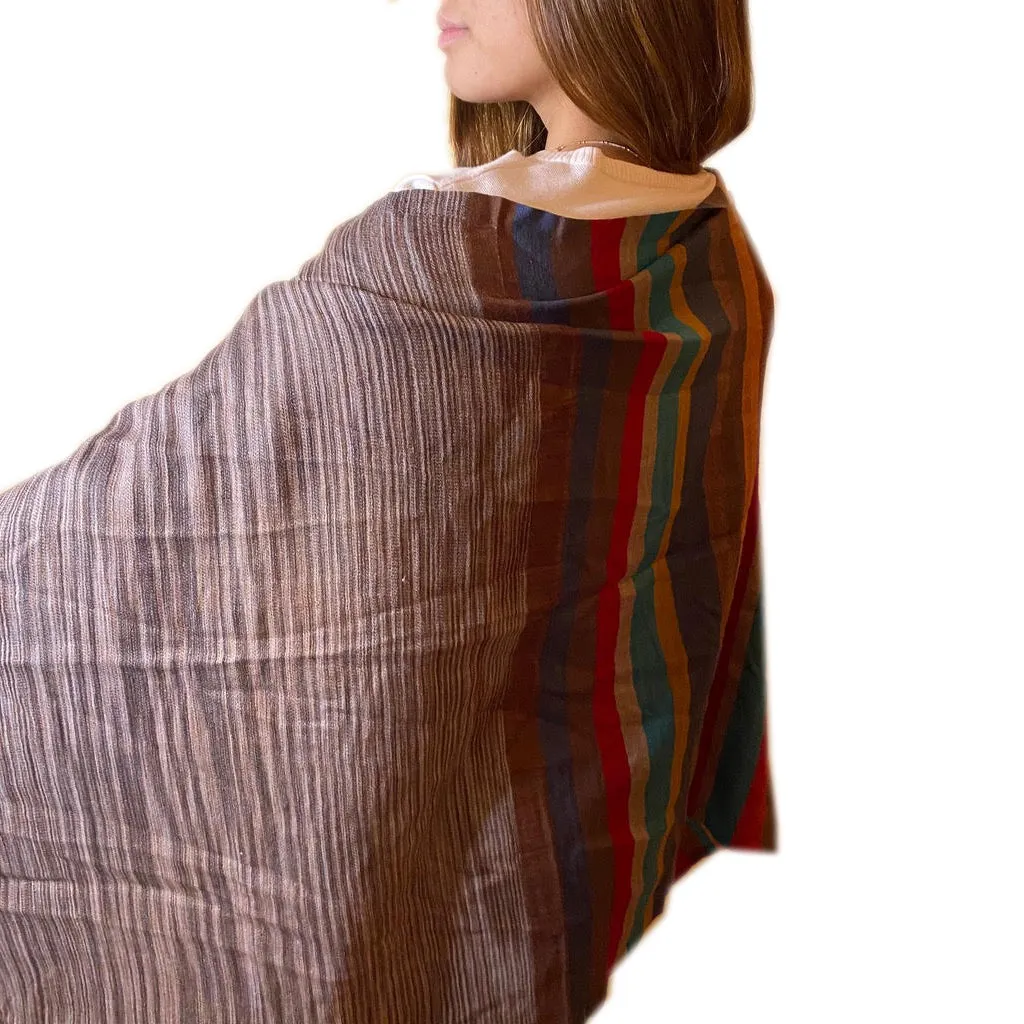 Nainital Hills Cashmere/Pashmina Stripe Scarf