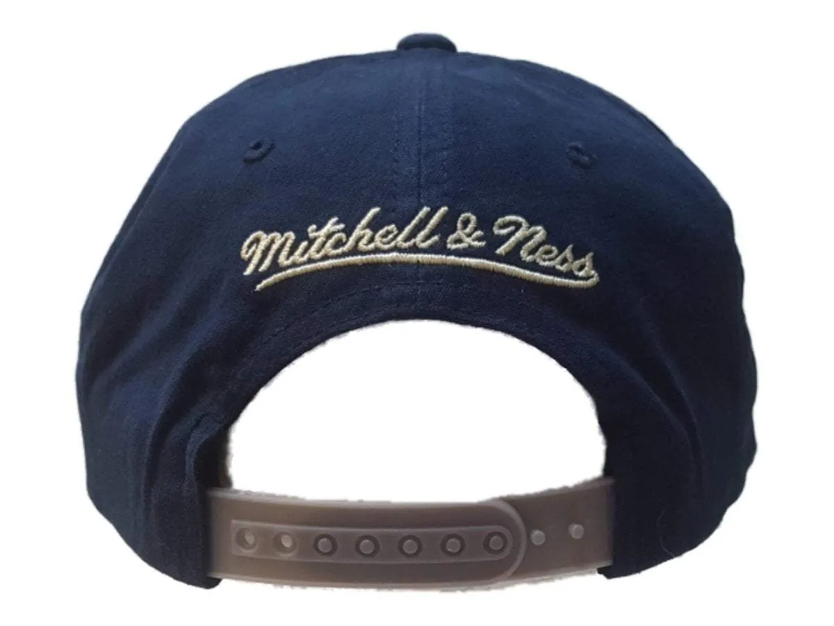 New York City FC Mitchell & Ness Navy Gray Structured Adjustable Flat Bil Hat