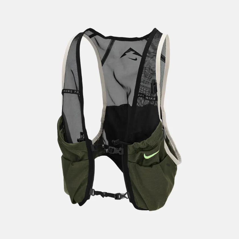 Nike Trail 2.0 Men's Running Singlet -Black/Medium Olive/Vapour Green