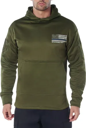 Olive Drab Thin Blue Line Concealed Carry Hoodie