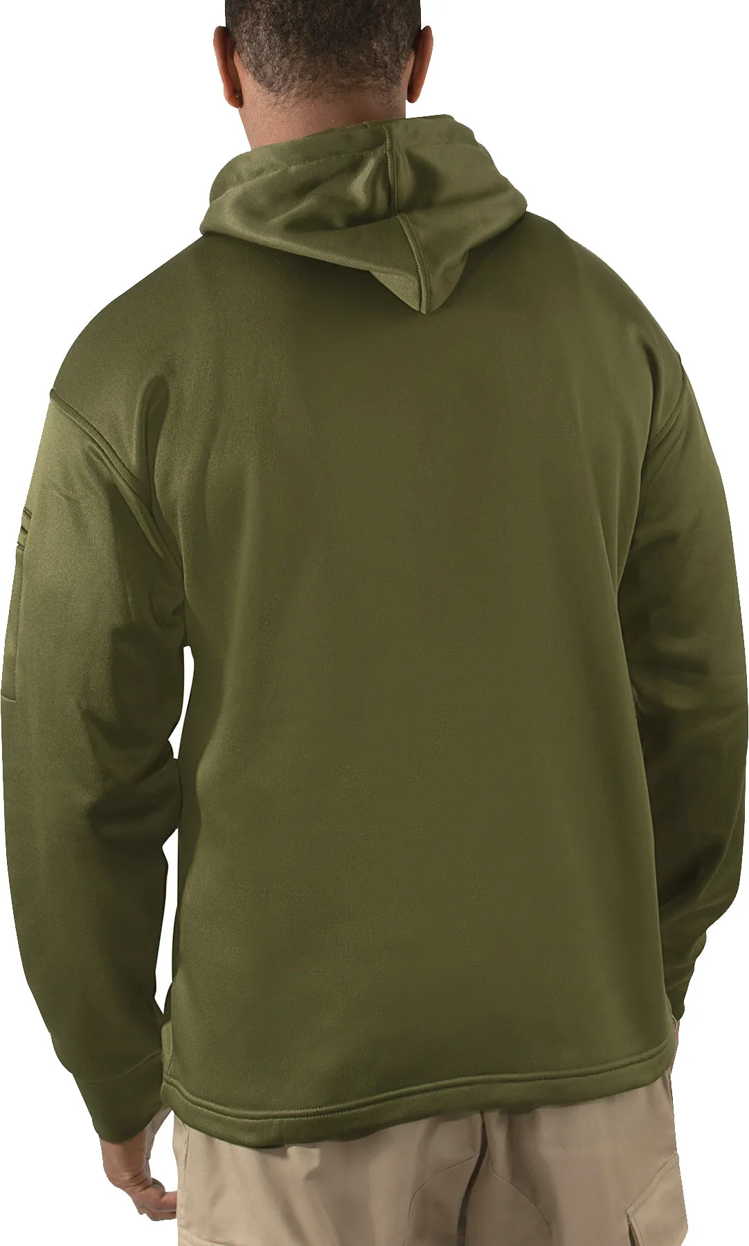 Olive Drab US Flag / USMC Eagle, Globe, & Anchor Concealed Carry Hoodie