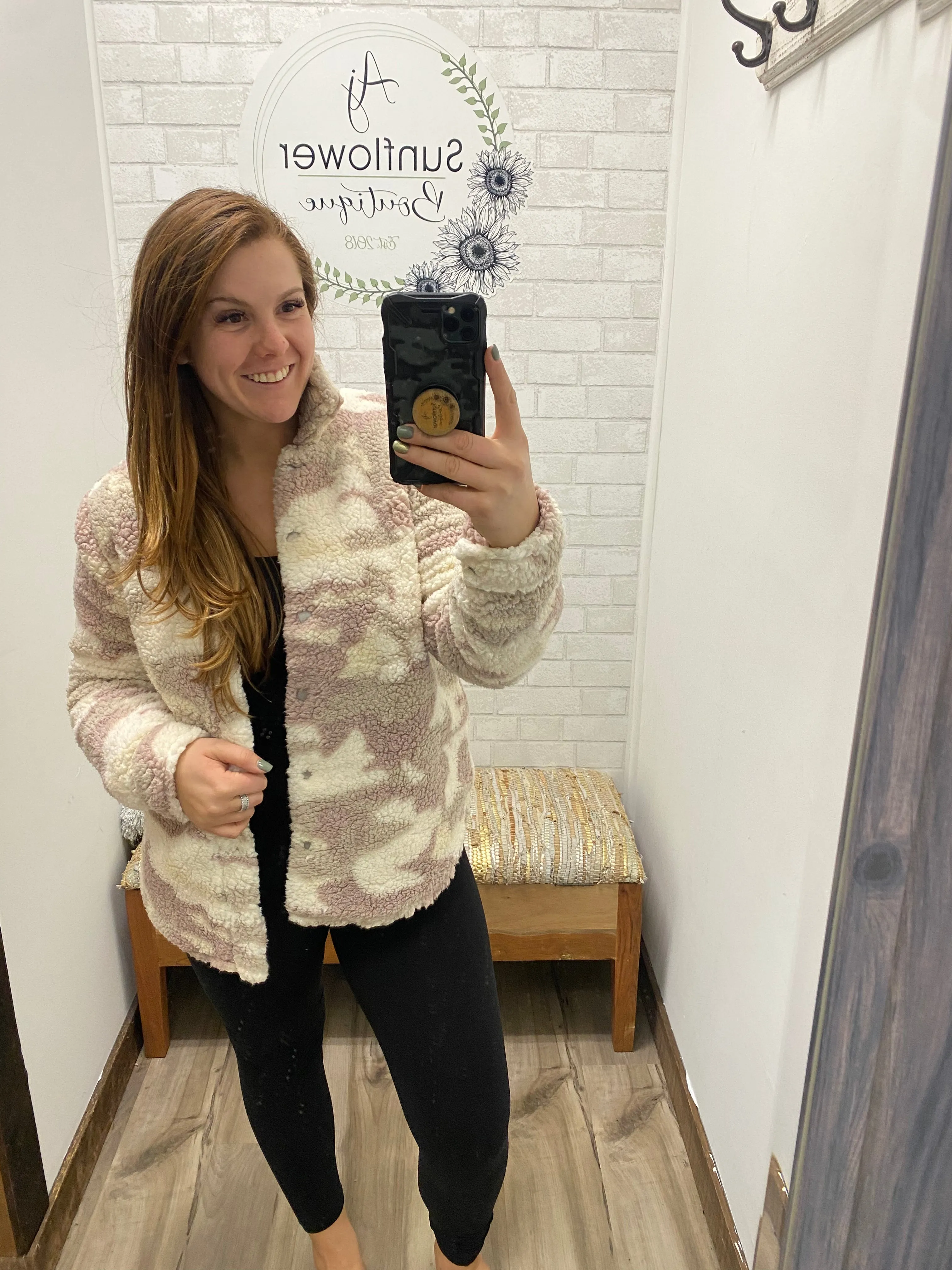 On the Hunt Camo Sherpa Jacket