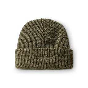 Only NY Lodge Waffle Knit Beanie Marled Olive